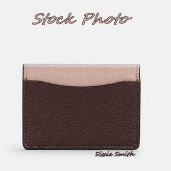 NWT Coach Tammie Card Case in Colorblock - Picture 6 of 7